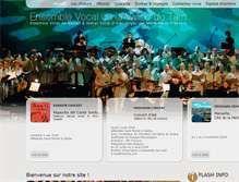 Tablet Screenshot of ensemble-vocal-tarn.com